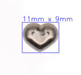 Romantische Grijze Hartvormige Knoop Knopen KNP00032